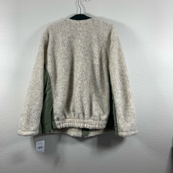Free People Rivington Sherpa Olive Jacket Size M - Picture 7 of 8